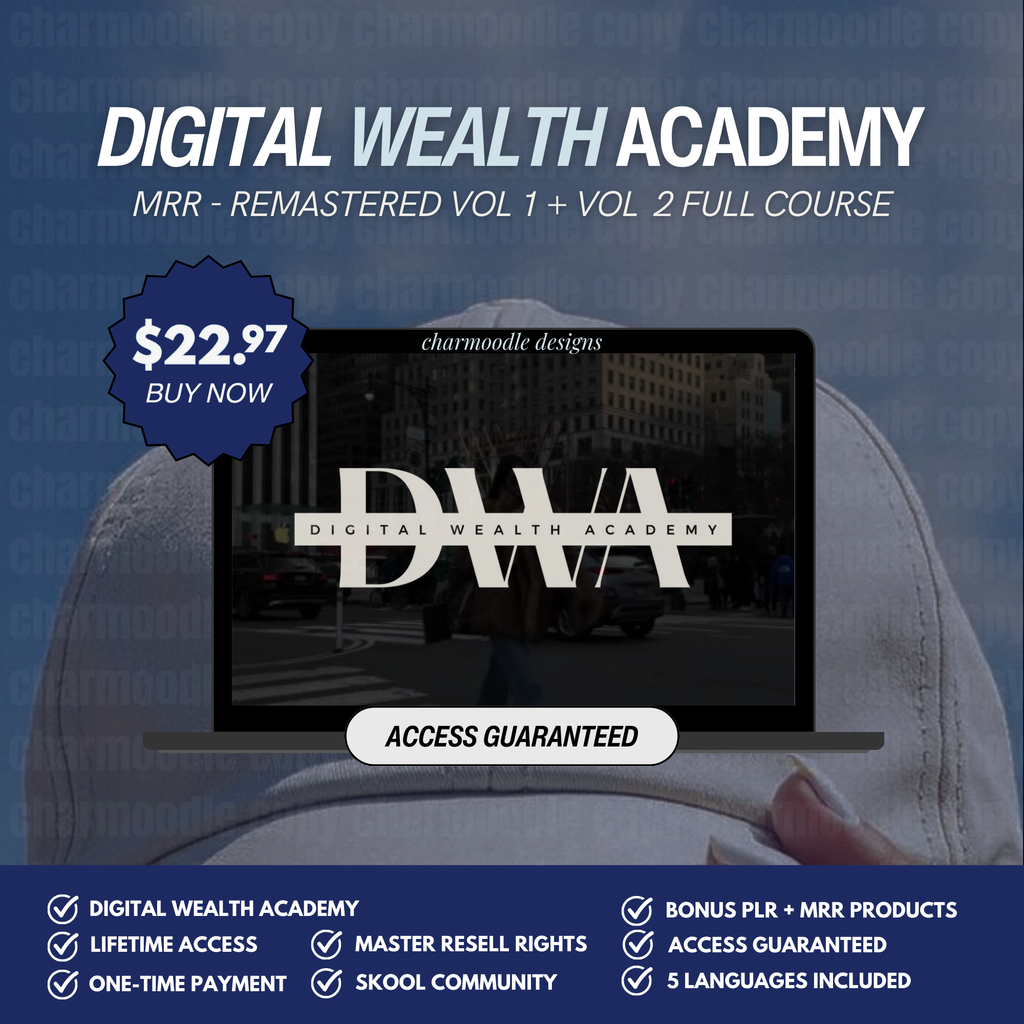 Digital Wealth Academy DWA with MRR Full Course Vol 2
